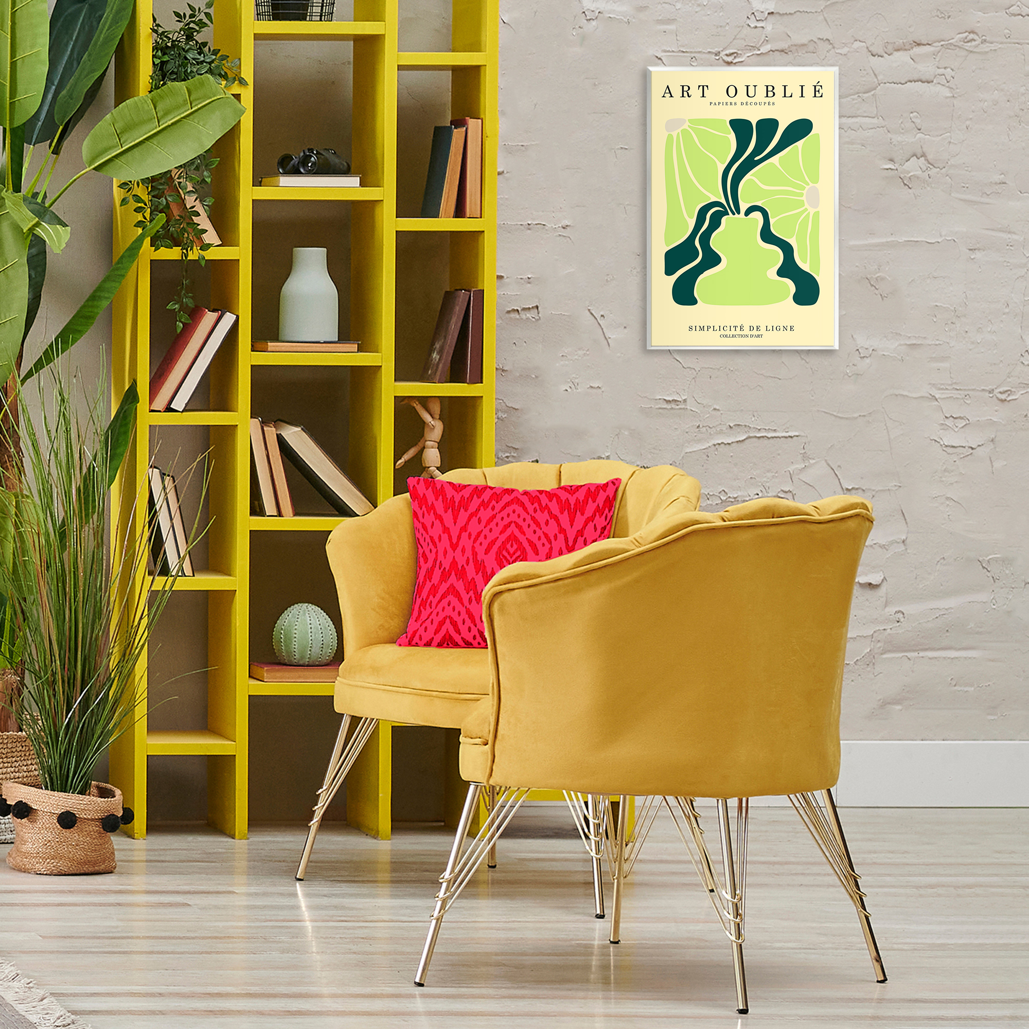 Stupell Industries French Floral Poster Typography Painting Unframed Art Print Wall Art, 13 x 19