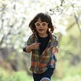 thumbnail image 2 of OULII 1 Pair Child Sunglasses Pink Flower Shape Pc Ac Uv Protection For Beach And Sunbathing, 2 of 6
