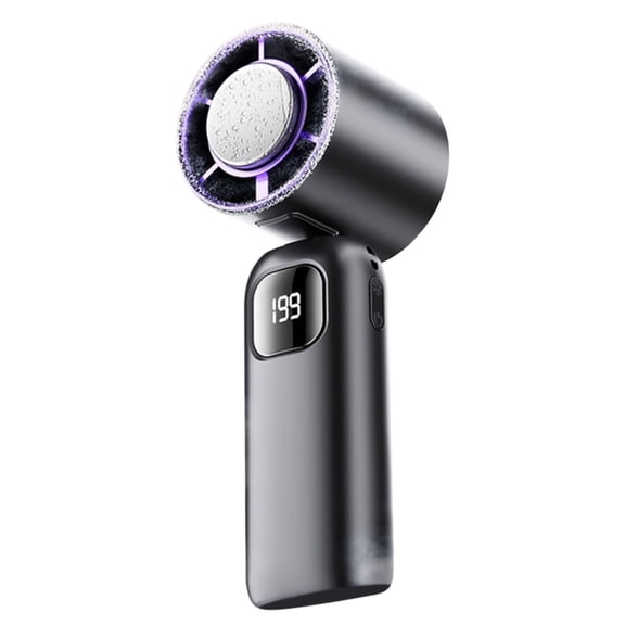 Handheld Mini Fan with 5 Speed Settings - Portable USB Rechargeable Fan for Outdoor Activities, Office Use, and Travel - Powerful Cooling Airflow, Ergonomic Design, Quiet Operation