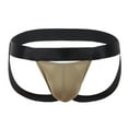 thumbnail image 2 of HUPOM Men'S Underwear Underwear For Men Pack Medium waist Comfort Waist Solid Thong Army Green M, 2 of 3