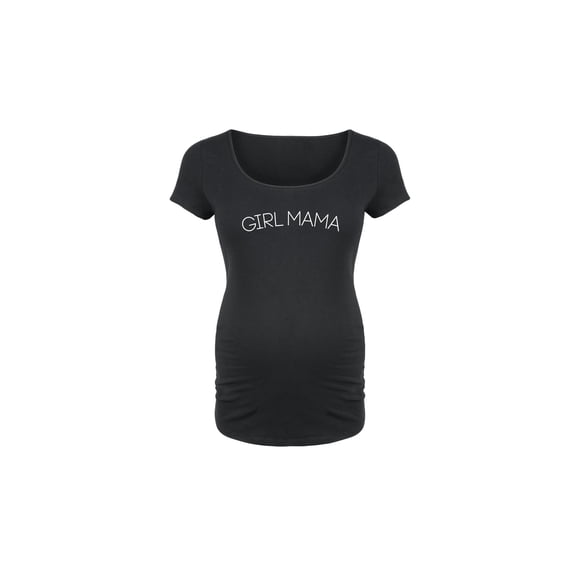Instant Message - Girl Mama - Women's Maternity Scoop Neck Graphic T-Shirt