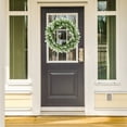 thumbnail image 4 of Unique Bargains Artificial Flower Wreaths Farmhouse Wreath Home Decoration Garland White, 4 of 7