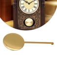 thumbnail image 2 of Wall Clock High Gloss Gold Metal Pendulum Swing Movement Quartz Accessories, 2 of 5