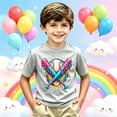 thumbnail image 2 of JAJAHO Boys Baseball Graphic T-Shirt Short Sleeve Crew Neck Loose Fit Tees For Kids 2-13Y, 2 of 4