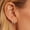 3 Pairs Gold Smile Earring Set, variant on 1Pcs 14K Gold Plated Small Huggie Hoops with Zirconia for Women