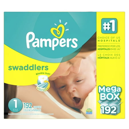 product of pampers swaddlers size 1 diapers 192 ct bulk qty