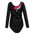 thumbnail image 2 of SYNPOS Gymnastics Leotards for Little Big Girls Long Sleeve Basic Ballet Dance, 2 of 6