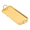 thumbnail image 4 of Rectangular Tea Cup Tray Gold Fruit Food Storage Tray with Circle Handle for Wedding Party, 4 of 5