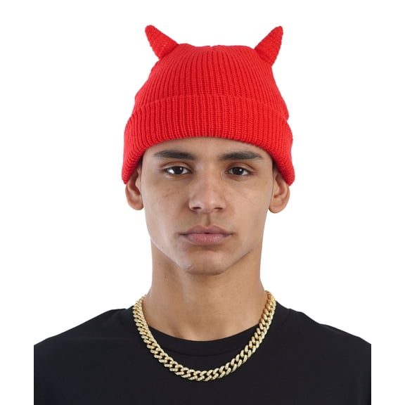 Horns Beanie - Red