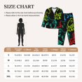 thumbnail image 6 of Disketp Pajamas Set Long Sleeve Sleepwear Womens Button Down Nightwear Pj Sets-Play Game Start, 6 of 9