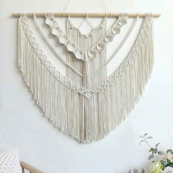 Macrame Wall Hanging Large- Boho Wall Decor- large wall art- Wall Decor Living Room- Macrame Tapestry Boho Decor for Bedroom.