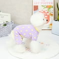 thumbnail image 5 of Pet Pajamas Soft Breathable Cotton Dot Pattern Four-legged Dog Sleepwear for Spring, 5 of 7