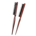 thumbnail image 2 of Cepillo de madera con cerdas suaves para un masaje delicado del cuero cabelludo y para peinar el cabello., 2 of 5