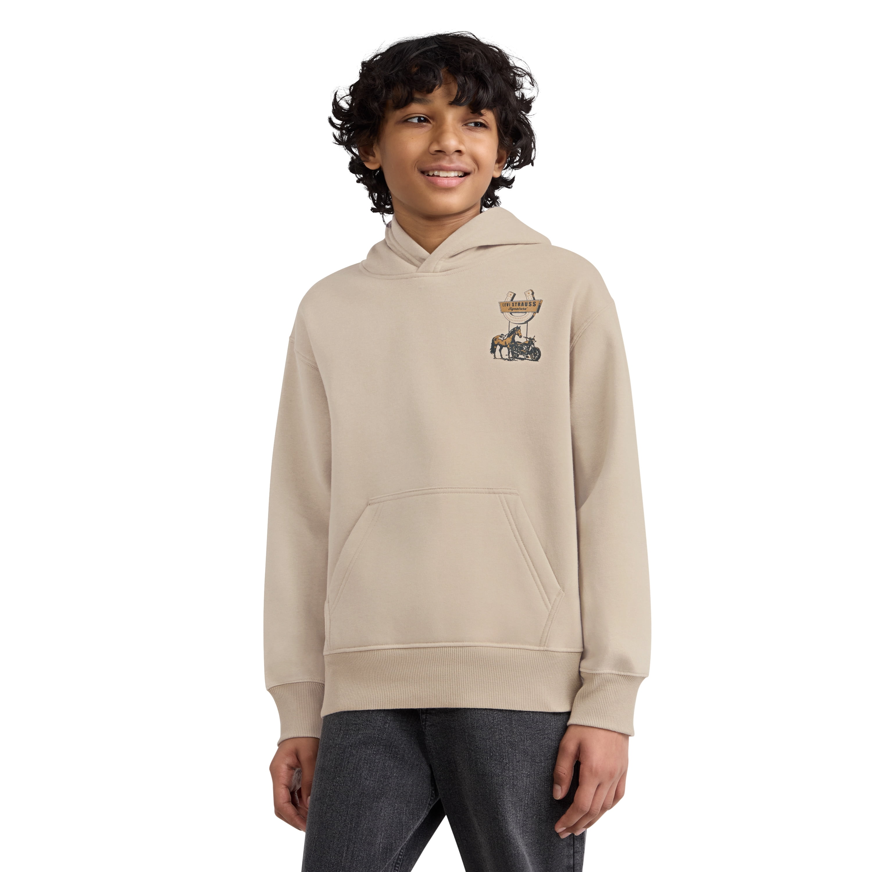 Levi Strauss Signature Boys Fleece Hoodie, Sizes 4-18
