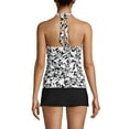 thumbnail image 2 of Lands' End Women's Long Chlorine Resistant Square Neck Halter Tankini Swimsuit Top, 2 of 3