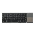 thumbnail image 3 of Teclado inalámbrico BT Walmeck, plegable, portátil, ultrafino, con panel táctil para Windows, Android e iOS, color gris., 3 of 7