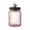 Pink, variant on 23.7 Fl oz Vintage Glass Jar with Lid, Airtight Food Storage Container, Embossed Kitchen Canister with Pumpkin Knob Lid for Sugar, Coffee, Tea, Candy, Cookies, Pasta, Cereal, Decorative Pantry Jar