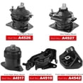 thumbnail image 2 of A-Premium 5PCS Engine Motor Mount and Transmission Mount Set [Automatic Transmission] Compatible with Acura TL 2004 2005 2006 V6 3.2L, Replace# 50830SDBA04, 50830SDBA02, 2 of 9