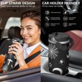 thumbnail image 6 of 1pc moon 30oz Tumbler with Straw & Handle - Insulated Stainless Steel Cup | Holiday Gift for Man Women (Christmas, Valentine's, Birthday), 6 of 7
