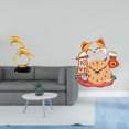 thumbnail image 2 of Figura de delfín,Colección de adornos de escritorio con figuras de delfines,Reloj de pared,Reloj de pared silencioso para amantes de los gatos,Bonito reloj de pared para dormitorios infantiles., 2 of 8
