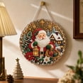 thumbnail image 2 of Dalang Christmas Hanging Home Accent, Acrylic Rhinestone Wreath Sign, Decorative Front Door Window Covered Porch Holiday Display, 7.9 in, 2 of 8