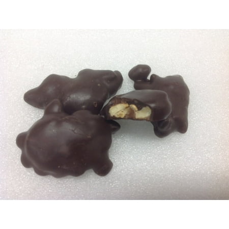 Caramel Patties - Gourmet Pecan Caramel Patties Dark Chocolate Candy 1 pound