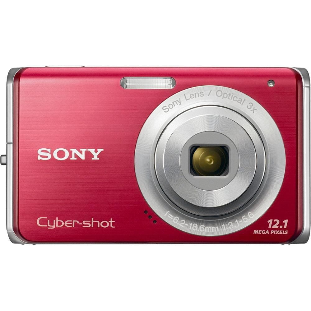 Sony Cybershot DSCW190 Digital Camera (Red)