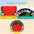 thumbnail image 3 of Triani 1Pcs Welcome Sign for Classroom Door Decorations 9.84 Inch Back to School door Hanger Sign for Classroom Door, Welcome to Classroom Door Decorations(Apple), 3 of 7
