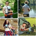 thumbnail image 7 of Wiher Portable Waist Fan, 20000mAh Rechargeable Wearable Belt Fans, 16000 RPM Cooling Neck Body Powerful Shirt Personal Cooling Fan for Outdoor Jobsite Camping Travel in Grey, 7 of 7