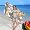 thumbnail image 6 of GZHJMY Microfiber Beach Towel,Cute Cartoon Bear Super Absorbent Sport Towel with Pouch,Quick Dry Pool Towels Pool Blanket for Swimming,Picnic,Yoga Gym 31×71in Bath Towels, 6 of 7