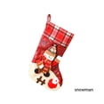 thumbnail image 3 of Cateissary Calcetín de Navidad Festival vacaciones colgante árbol de Navidad chimenea pared regalos bolsas hogar Bar decoración de oficina Kits de decoración para fiestas Muñeco de nieve, 3 of 6