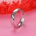 thumbnail image 6 of Black/Rose Gold Love Heart Stainless Steel Couple Rings Promised Engagement Band, 6 of 6