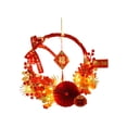 thumbnail image 2 of Corona de año Nuevo Chino 2024 Corona de año Lunar Puerta Delantera Decoración del Hogar Corona Artificial para Vacaciones Jardín Interior y Exterior mayimx Corona de año nuevo, 2 of 9