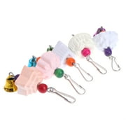 acdanc Sardfxul Parrot Chewing Toy Bird Beak Grinding Stone with Bell Calcium Supplement Food for African Grey Conure Parakeet Cockatiel