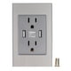 thumbnail image 1 of US Wall Plug Outlet,118 Series US Standard Series US Standard USB Socket Plug Outlet Luxury Finish, 1 of 9