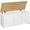 White + Natural, variant on Storage Bench, 39.3" Retro Wooden Storage Chest, Wooden Storage Trunk, Toy Chest with Lift Top, Multifunctional Entryway Organizer, for Entryway, Living Room, White and Walnut WH141CW01