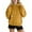 Yellow, variant on Brondbend Women's Hoodies Womens Pullovers Long Sleeved Button Down Solid Color Front Pocket Casual Sweatshir with Drawstring Oversized Fall Winter Party Outdoor Workout Fashion Top(Purple)