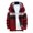 Wine, variant on IROINNID Men's Long Sleeve Plush Mid-Length Hooded Jacket Stripes Leisure Patchwork Knitting Cardigan Coats