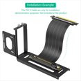 thumbnail image 2 of Vertical GPU Mount Bracket,2 Slots Graphics Card Steering Holder with Hardware,EGPU Dock,External GPU Docking Station,B, 2 of 8