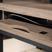 Sauder Transit L Desk, Salt Oak Finish