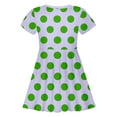 thumbnail image 4 of HOWPAY Dresses for Girls Short Sleeve A-Line Flowy Tank Dresses Polka Print Loose Fit Lightweight Summer Party Casual Sundress Light Purple, 4 of 4
