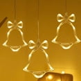 thumbnail image 3 of Morttic LED Christmas Lights Hanging Window Light with Suction Cup Battery Operated Window Hanging Decor for Indoor Lighting Xmas Party Decoration (Bell), 3 of 8