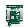 thumbnail image 2 of MasterPieces Officially Licensed NCAA Michigan State Spartans - 6 Piece D6 Gaming Dice Set Ages 6 and Up, 2 of 3