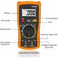 thumbnail image 4 of Multímetro digital, multímetro automático digital, comprobador eléctrico profesional, voltímetro/resistencia/continuidad/diodos para laboratorios y fábricas, 4 of 5