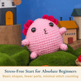 thumbnail image 5 of ComfiTime Crochet Kit for Beginners – Amigurumi Starter Kit w/ Video Tutorials & Step-by-Step Instructions, Complete Animal Craft Accessories for Adults, Kids & Gift Giving, Axolotls, 5 of 13