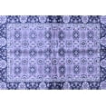 thumbnail image 1 of Ahgly Company Machine Washable Indoor Rectangle Abstract Blue Modern Area Rugs, 5' x 8', 1 of 4