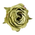 thumbnail image 2 of 1 Pack 2.8'' Green Silk Rose Flower Heads, Lifelike Fake Roses for Floral Arrangement DIY Craft Bridal Bouquets Wreath Garland, Faux Rose Flower for Wedding Decorations Table Centerpieces Home Decor, 2 of 9