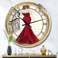 thumbnail image 2 of Designart 'Elegance Glam Paris Diva Iii Glam Wall Clock, 2 of 4