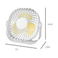 thumbnail image 3 of Latrodar USB Desk Fan, Mini Fan Portable, 2 Speeds Desktop Table Fan, Plug In Safe&Non-Toxic esktop Office Travel White 8.4x7 Inch Home Decor, 3 of 5