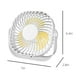 thumbnail image 3 of Ventilador De Escritorio USB, Ventilador Personal De Mesa, 2 Velocidades, Funcionamiento Silencioso, Mini Ventilador Portátil, Cabezal Giratorio Flexible, Alimentación USB Para Oficina, 3 of 8